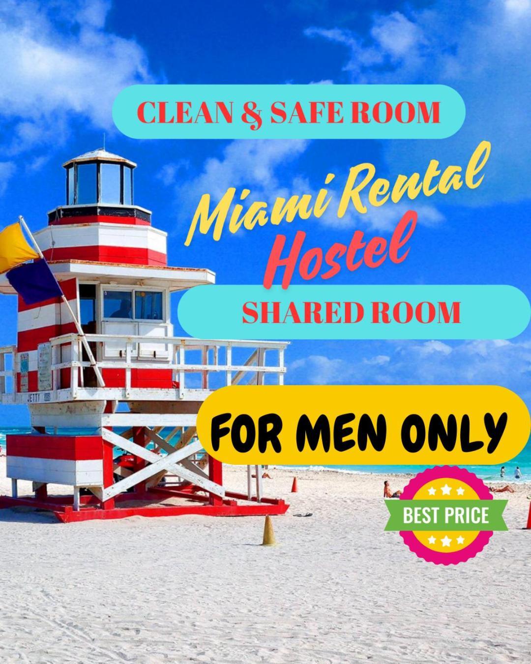 103 Miami Shared Rooms For Men Central Comfortable, Affordable Kültér fotó